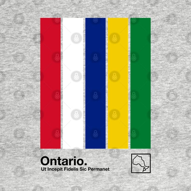 Ontario // Original Minimalist Artwork Poster Design by DankFutura